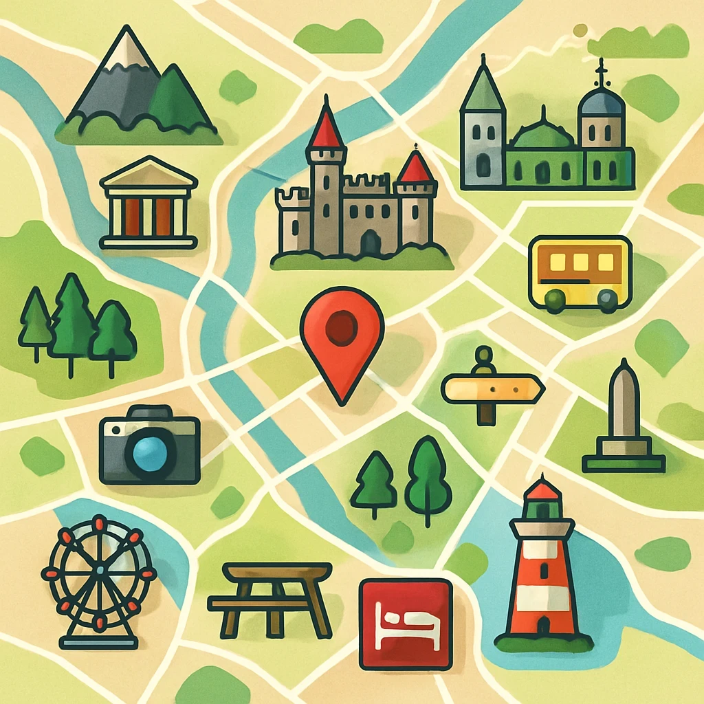 Poznaj najciekawszą mapę atrakcji turystycznych i miejsc wartych uwagi